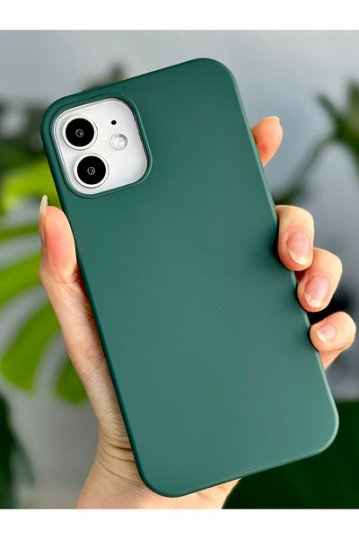 Go Aksesuar حافظة إطلاق من السيليكون السائل المخملي المتوافق مع هاتف Iphone 12 و12 Pro مقاومة للبقع