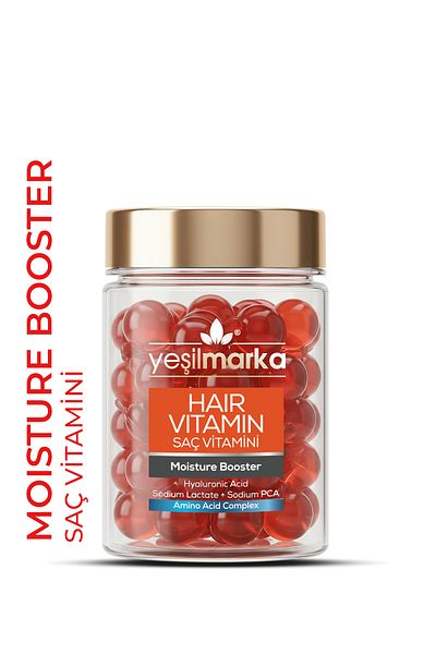 yeşilmarka Hair Vitamin - Moisture Booster Hyaluronic Acid and Collagen Content Hair Care Oil 30 Capsules