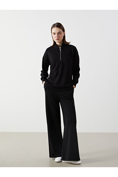 LC Waikiki Nevavm Women's Wide-Leg Sweatpants with Elastic Waist and Contrast...