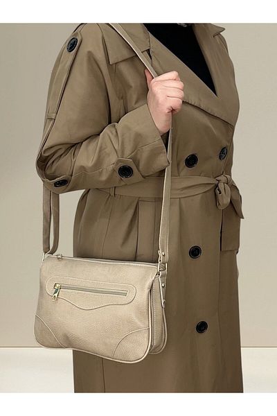 MOTTO Soft Leather Multi-Compartment Women's Bag