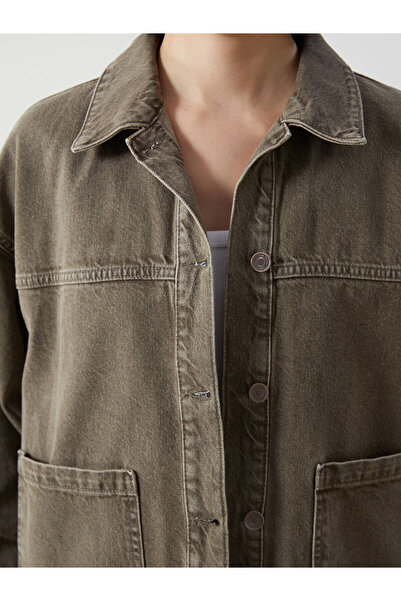 LC Waikiki Oversize Women's Jean Shirt Jacket