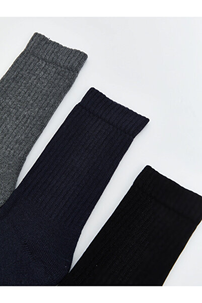 LC Waikiki New Season Printed Men's Socks 3-Piece Set