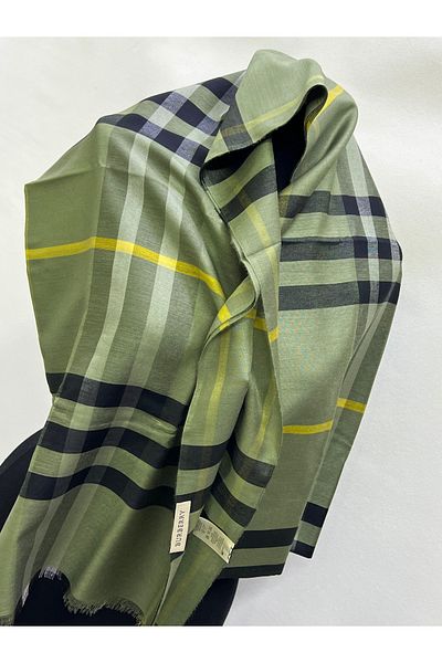 NURMAHREM Shawl Plaid Silk Shawl Trending Product
