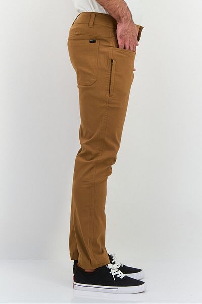 Swiss Alps Men Regular Fit Solid Chino Pants, Brown