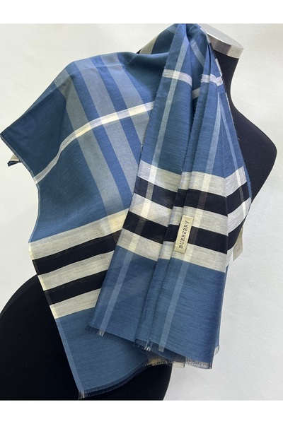 NURMAHREM Shawl Plaid Silk Shawl Trending Product