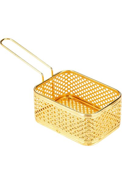 AKDC Fries Basket 12Cm X 8Cm X 5Cm Gold