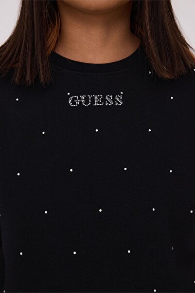 Guess BG Store Kız Çocuk Siyah Sweatshirt