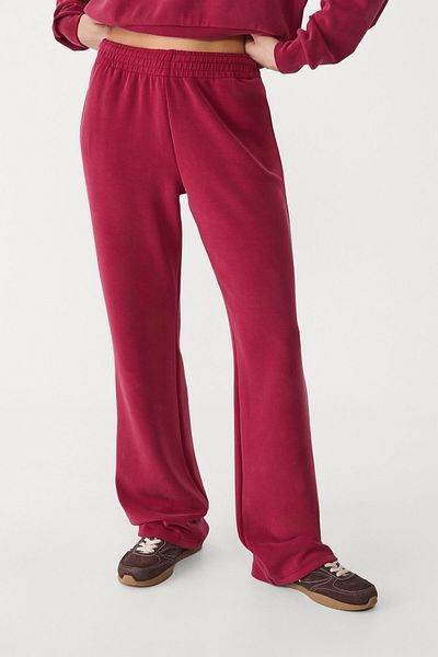 Stradivarius Soft-touch straight-leg trousers