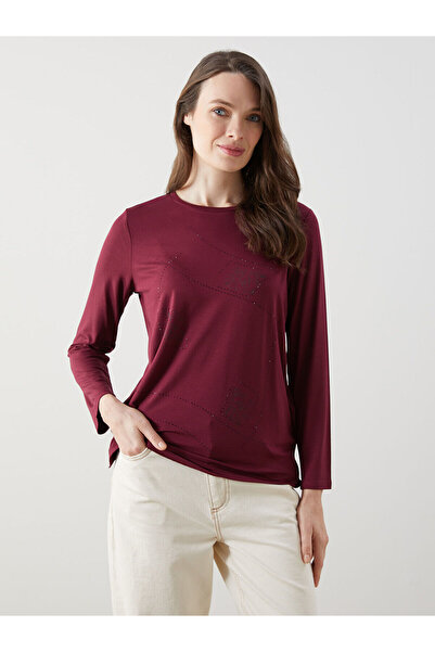 LC Waikiki Γυναικείο μπλουζάκι Özmarka New Season με λαιμόκοψη ποδηλάτου και ...