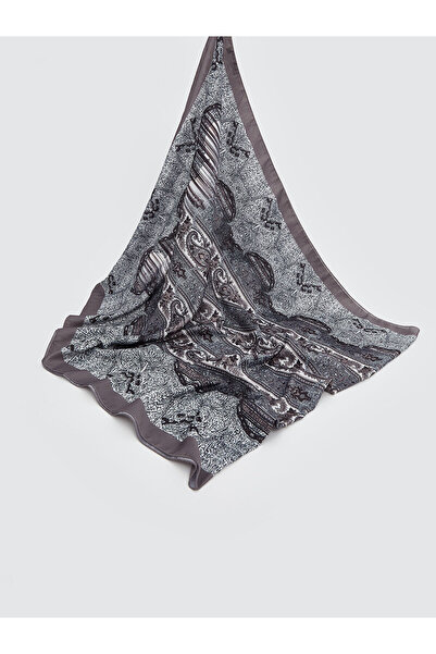 LC Waikiki Lcw Accessories Brown Patterned Women's Shawl with Nevavm Difference