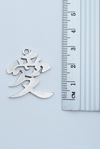 Bu Farklı Çin Aşk Sembolü Gümüş Kaplama Deri İp Kolye