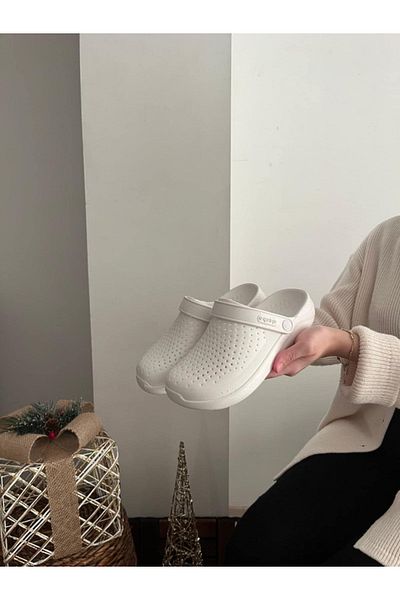 Behtah Kundura Unisex κλειστή μπροστινή παντόφλα Sabo ελαφριές παντόφλες Doctor Nurse Cook Seaside Beach Pool Daily Slippers