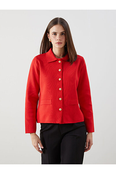 LC Waikiki Lcw Vision Polo Collar Women's Knitwear Cardigan