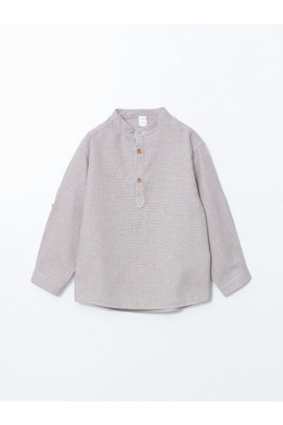 LC Waikiki Nevavm Farkıyla Hakim Collar Baby Boy Shirt