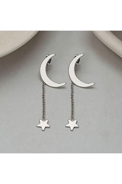 Minnoş Dükkan Star Tassel Moon Earrings