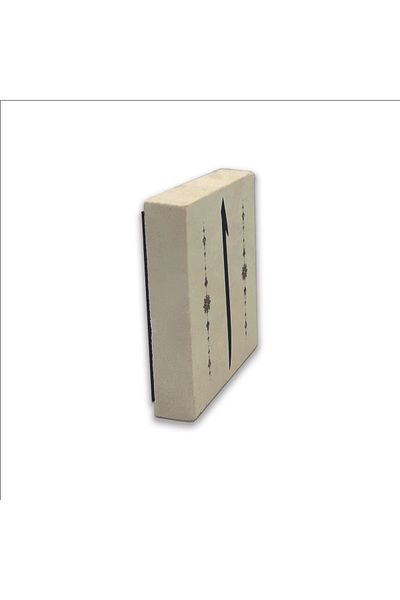 Sadrazam Magnet din piatră naturală imprimat cu litera Elif 5x5 Kh-181