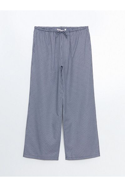 LC Waikiki Pantaloni de pijama pentru femei în carouri cu talie elastică