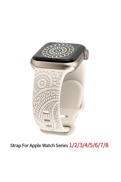 choice2 سوار سيليكون بنقشة نجوم لامعة مقاس 42 و44 و45 و49 مم لساعة أبل 42 مم ...