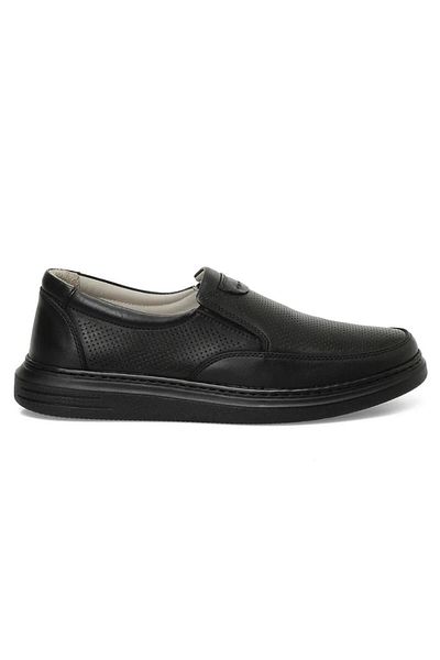 Polaris 104227   Men's 40/45 Genuine Leather Laser Laceless Daily Comfort Shoes