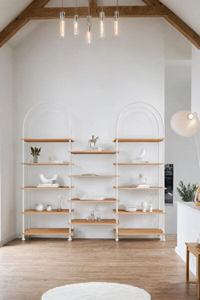 Mobitopya Çevir Kur Bohem Atlantik Çam Raf – Çok Amaçlı Dekoratif Dolap & Kitaplık 199x203x29