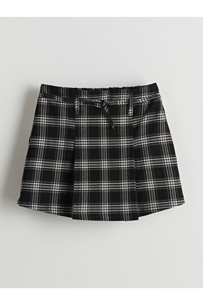 LC Waikiki Nova sezona Karirano kratka suknja za devojčice sa elastičnim stru...