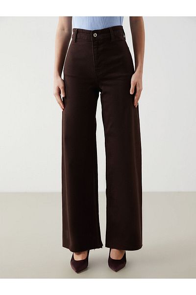 LC Waikiki Γυναικείο Jean Παντελόνι Wideleg