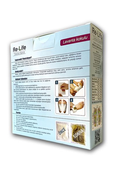 Relife Detox Foot Band 3 Boxes (24 Bands)