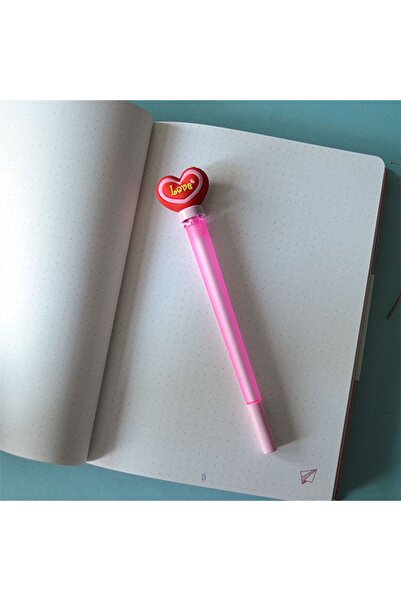Hediye Vakti Love Döner Başlıklı Jel Tükenmez Kalem