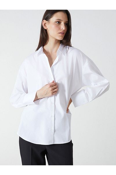LC Waikiki Απλό Oversize Γυναικείο Πουκάμισο