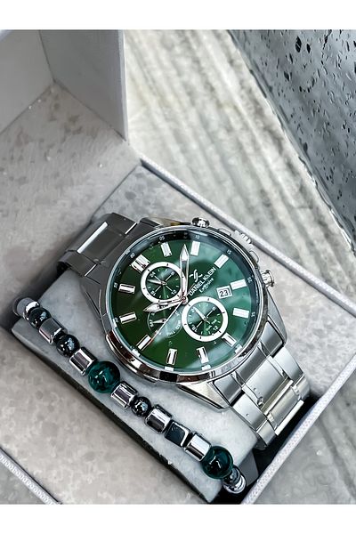Daniel Klein Men's Luxury Steel Wristwatch - Active with All Functions, Bracelet Gift