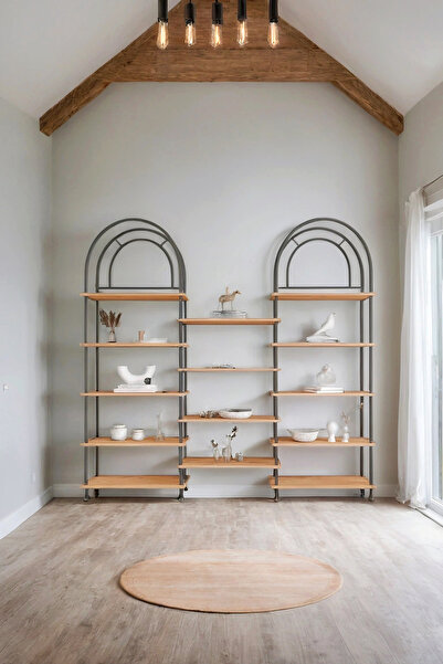 Mobitopya Çevir Kur Bohem Atlantik Çam Raf – Çok Amaçlı Dekoratif Dolap & Kitaplık 199x203x29