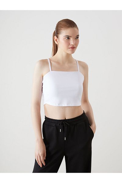 LC Waikiki Γυναικείο Crop με τετράγωνο γιακά