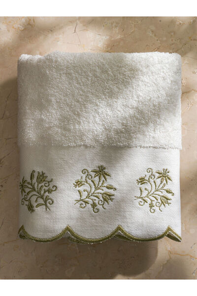 LC Waikiki Бавовняна рушник для обличчя з квітковим вишиванням 50x80 см