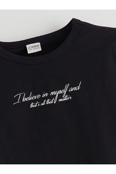 LC Waikiki Κοριτσίστικο T-Shirt με λαιμόκοψη