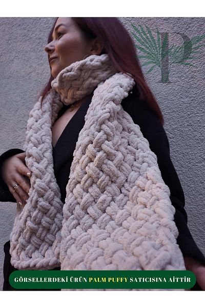 Alize ΠΛΕΚΤΟ Φουλάρι από άχυρο PALM PUFFY