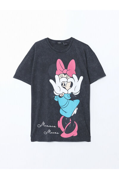 LC Waikiki Ženska majica sa okruglim izrezom i printom Minnie Mouse