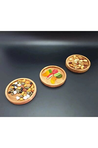 Redwood Otantik 2023 6'lı Ahşap Fincan Ve Bardak Altlığı Kahve Altı Oval