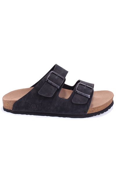 FLY SOFT S903 Μαύρες καθημερινές ορθοπεδικές ανδρικές αθλητικές παντόφλες
