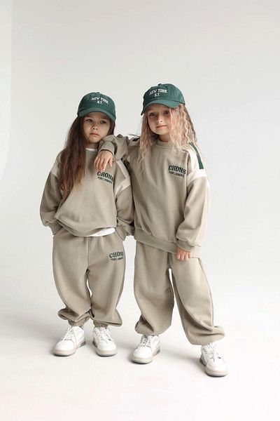 Magu Winter Unisex Kids Sweatshirt and Tracksuit Set - Chons Slogan, Cotton