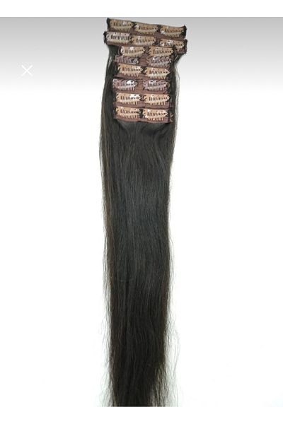 emre güner hair palace 70cm 120 Gr 5 Pieces Snap Clip Real Human Hair