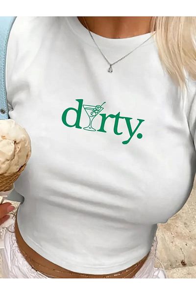 Gofeel Μπλούζα με στάμπα με μήκος ζώνης Dorty