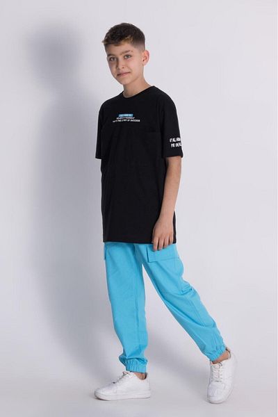 Magu Boys Oversize Printed T-Shirt & Cargo Pants Set - Comfortable & Stylish Combination