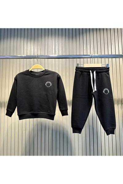 Magu Černá bavlněná mikina a tepláková souprava pro chlapce