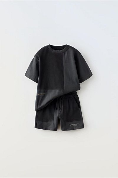 Magu Set de bumbac cu model Urban Trip Seersucker pentru băiat