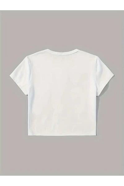 Gofeel Belt Boy Espresso Martin Printed Crop Blouse