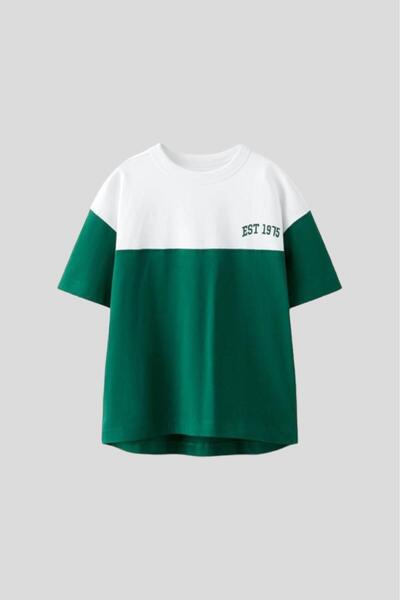 Magu Boy's Cotton T-shirt and Shorts Set - Colorblock