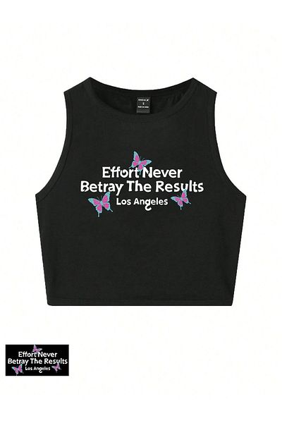 Gofeel Μπλούζα με λουράκι με μήκος ζώνης Effort Never Printed Crop