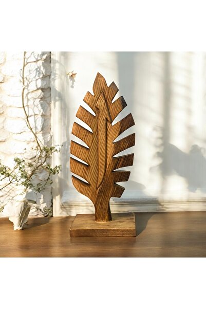 Kütük shop Ahşap Oyma Yaprak Elif Harfi