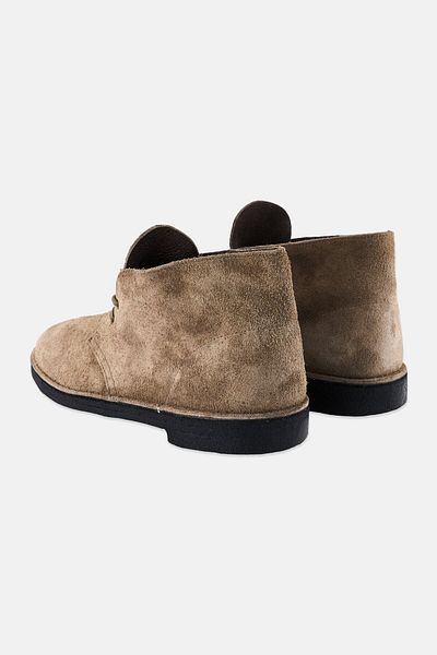 CLARKS Men Standard Fit Desert Boot Ankle Boots, Grey
