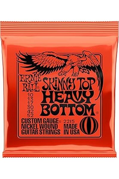 Hepta Collection Ernie Ball Skinny Top Heavy Bottom Slinky Nickel Wound Electric Guitar Strings - 10-52 Gauge